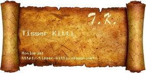Tisser Kitti névjegykártya